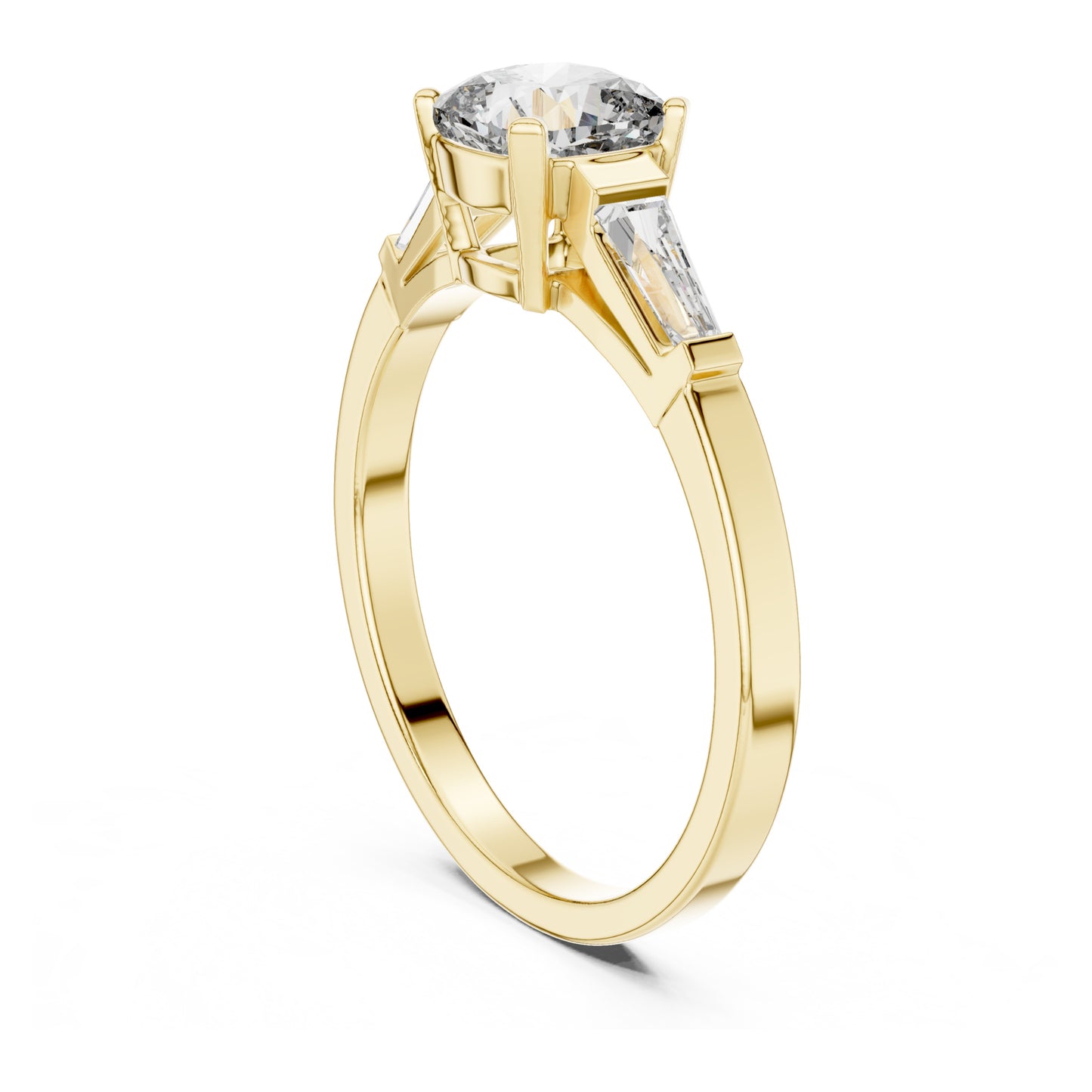 Vera 2 Carat Cushion Lab Grown Diamond Three Stone Ring