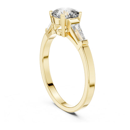 Vera 2 Carat Cushion Lab Grown Diamond Three Stone Ring