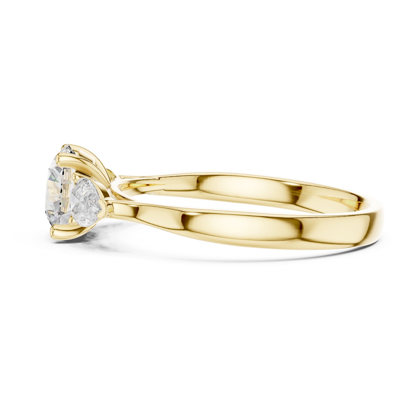 Sienna 1.5 Carat Round Lab Grown Diamond Three Stone Ring