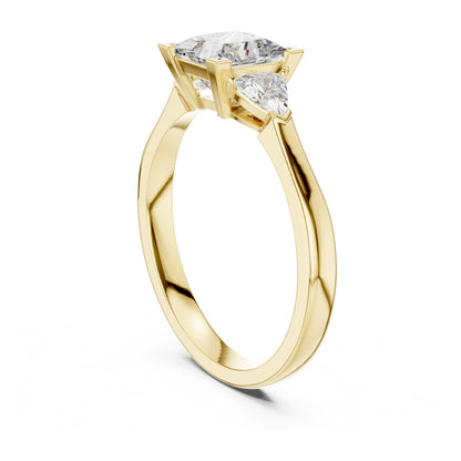 Vera 1 Carat Princess Lab Grown Diamond Three Stone Ring