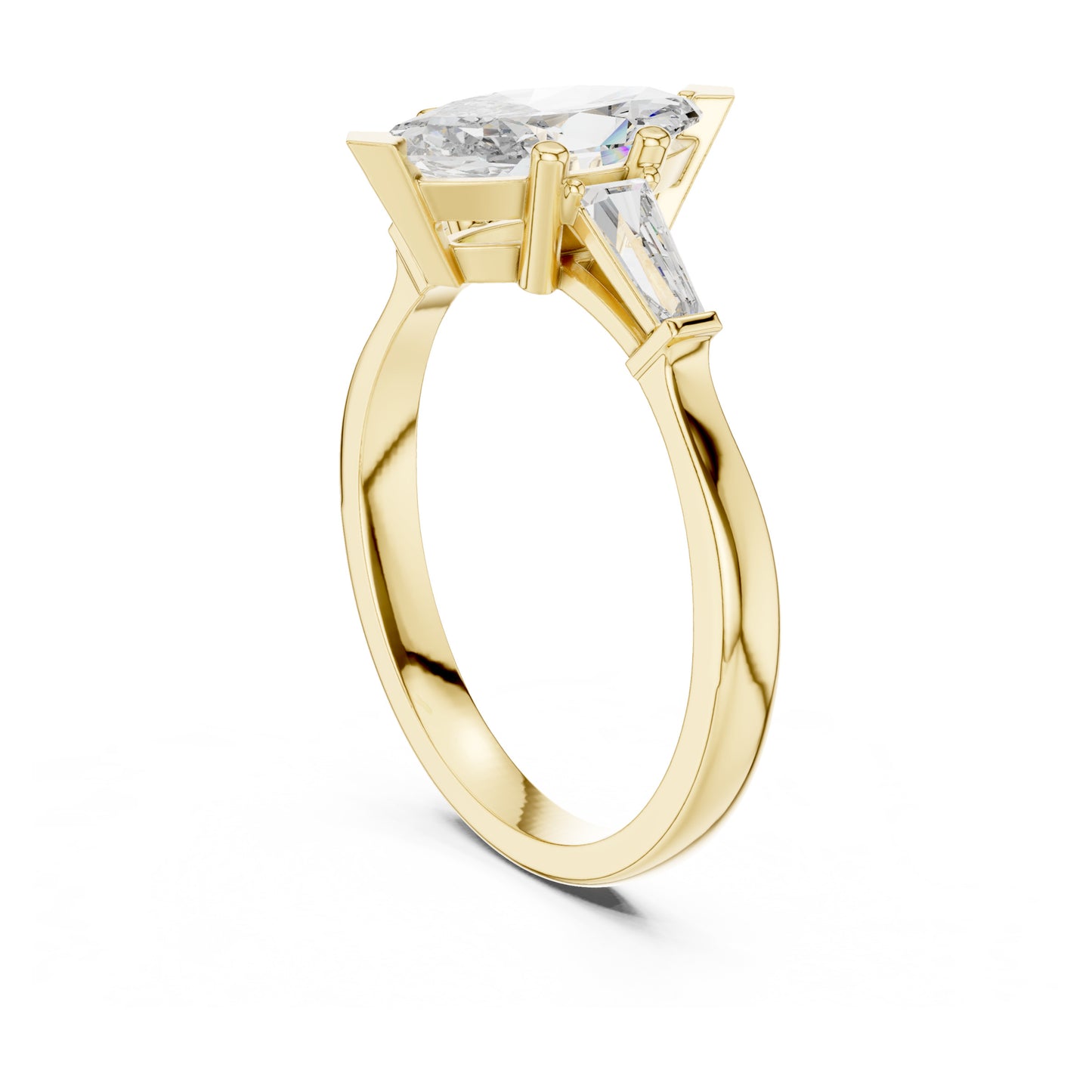 Sienna 1 Carat Marquise Lab Grown Diamond Graduated Three Stone Ring