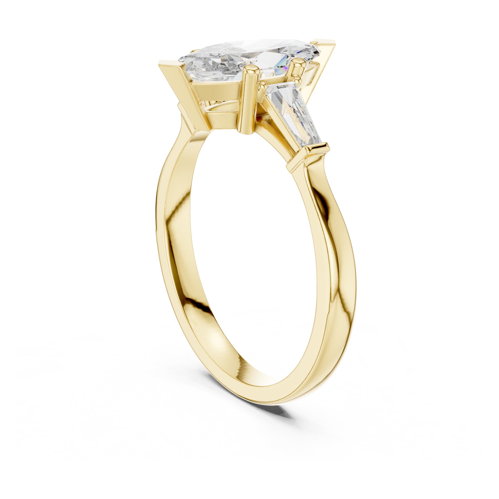 Sienna 1 Carat Marquise Lab Grown Diamond Graduated Three Stone Ring