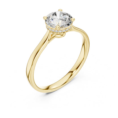 Celeste 1 Carat Round Lab Grown Diamond Engagement Ring