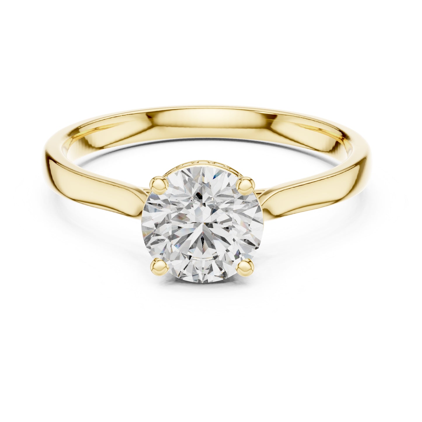 Celeste 1 Carat Round Lab Grown Diamond Engagement Ring