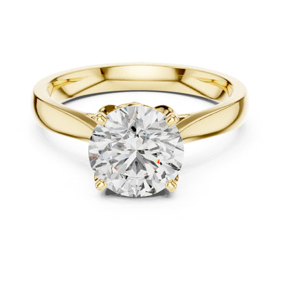 Clara 1.5 Carat Round Lab Grown Diamond Openwork Solitaire Engagement Ring