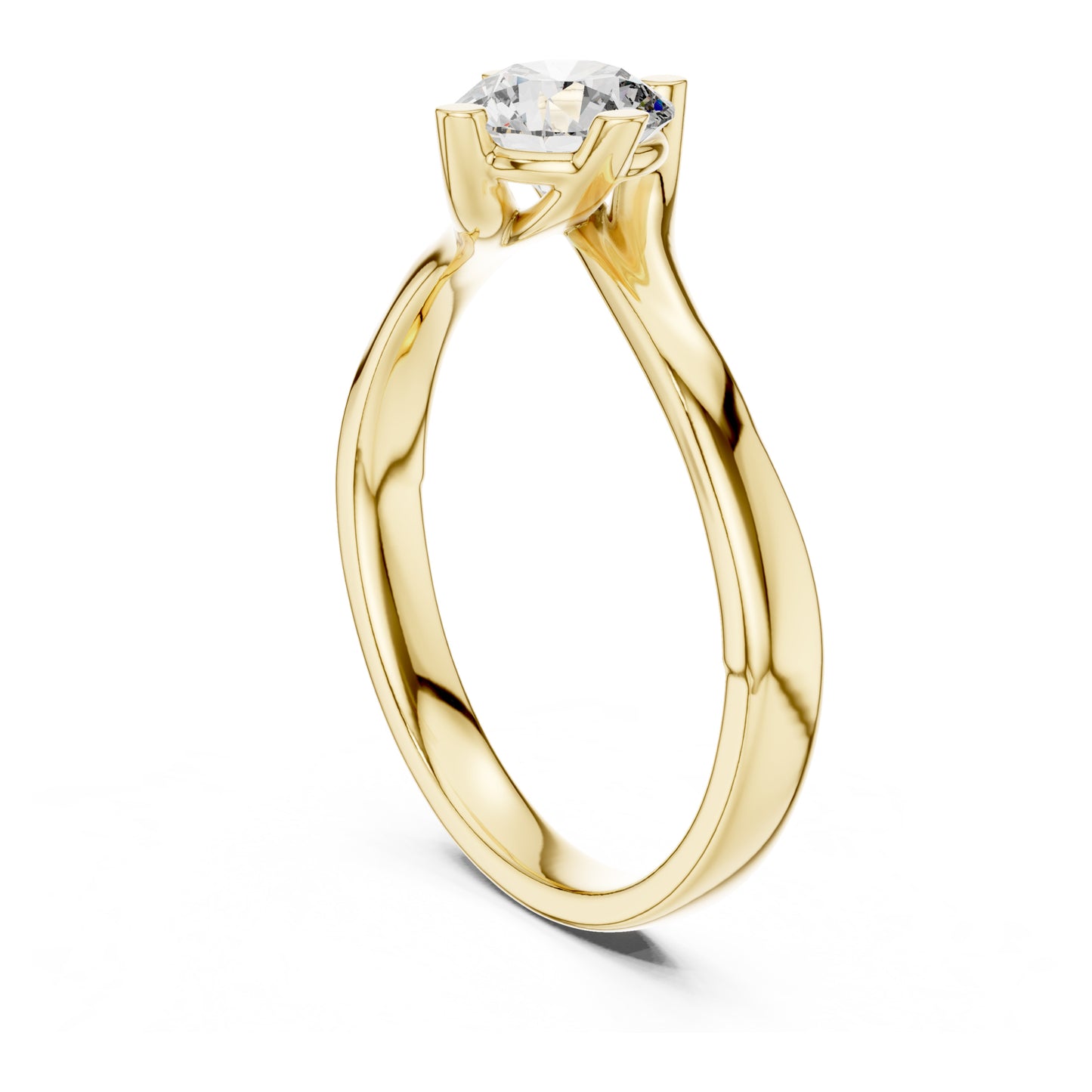 Clara 0.50ct Round Lab Grown Diamond Bezel Solitaire Engagement Ring