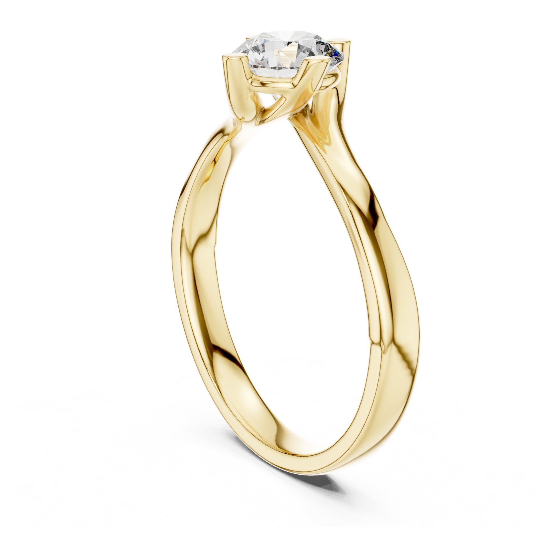 Clara 0.50ct Round Lab Grown Diamond Bezel Solitaire Engagement Ring