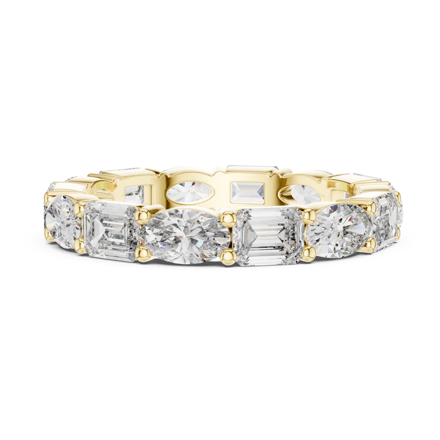 Aurora Round Coloured Stone Eternity Ring
