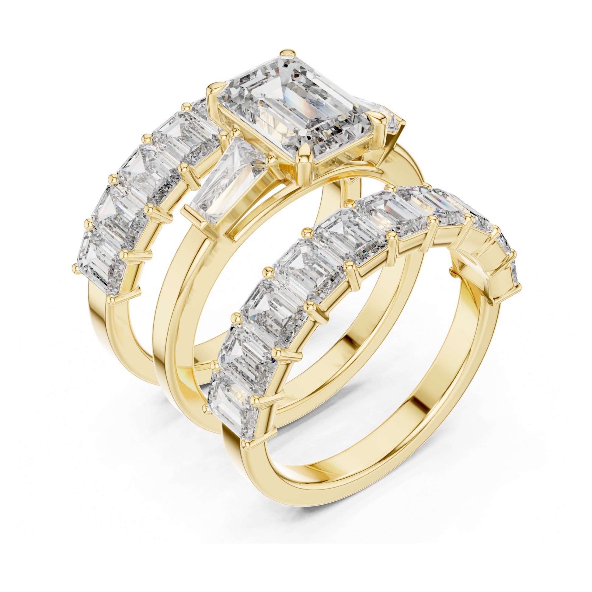 Vera 2 Carat Emerald Lab Grown Diamond Eternity Ring