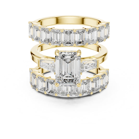 Vera 2 Carat Emerald Lab Grown Diamond Eternity Ring