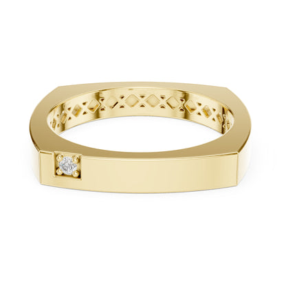 Vera Round Lab Grown Diamond Claw Geometric Ring