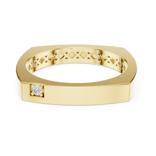 Vera Round Lab Grown Diamond Claw Geometric Ring