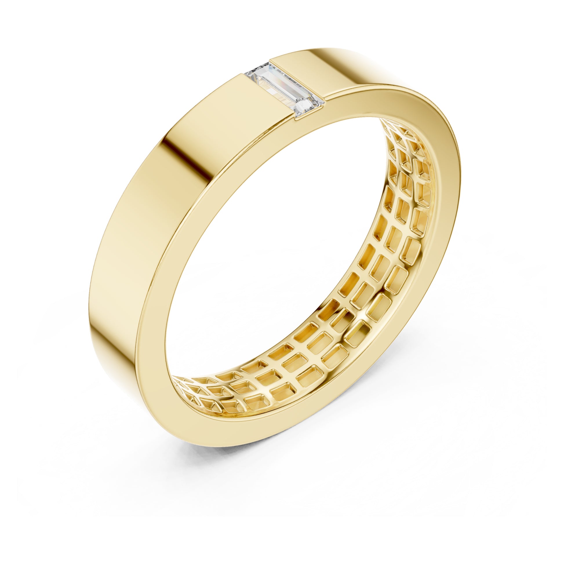 Vera Baguette Lab Grown Diamond Wedding Band
