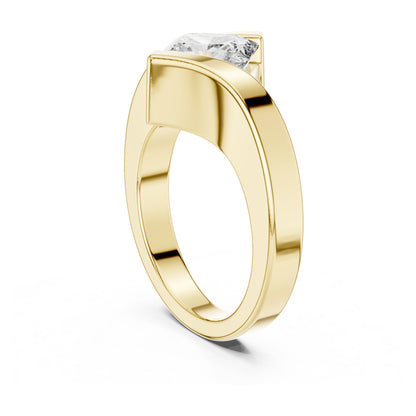 Isla 2 Carat Princess Lab Grown Diamond Bezel Ring