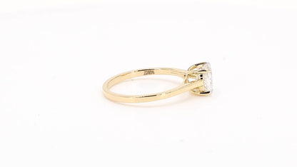 Clara 1.02-1.22ctw Cushion Lab Grown Diamond Solitaire Ring