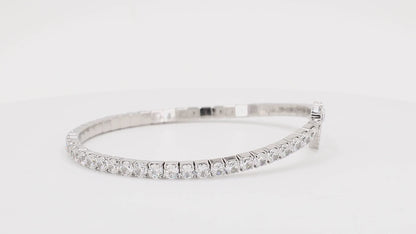 Divara Freya Tennis Bracelet sterling silver 925 cubic zirconia bracelet, 360 degree video