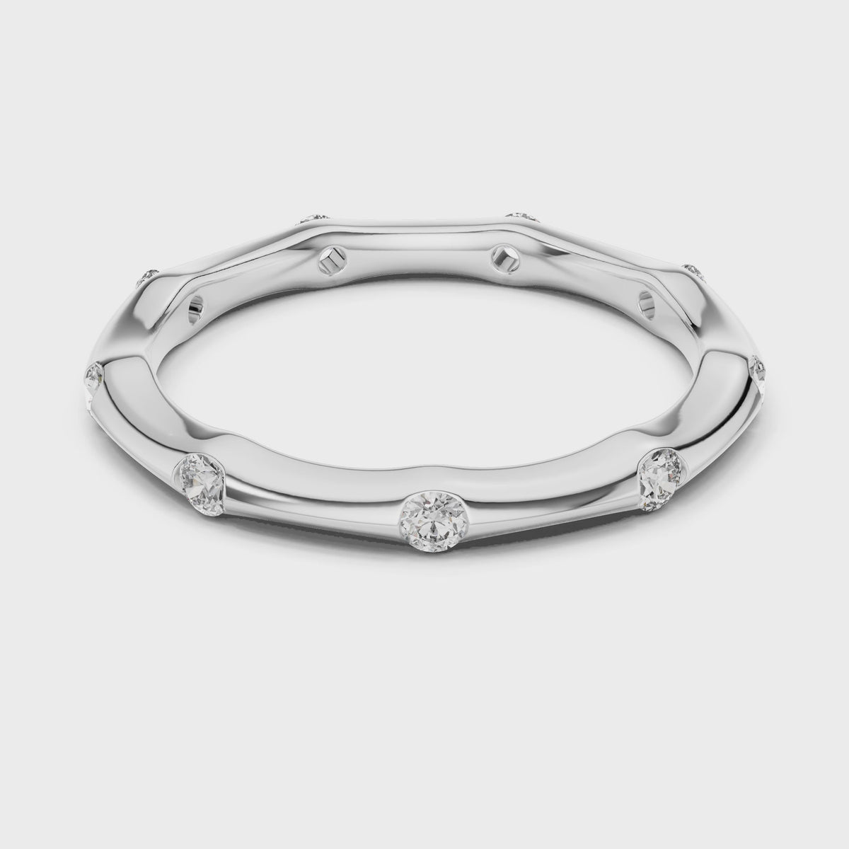 Isla 0.33ct Round Lab Grown Diamond Bezel Ring - White Gold video