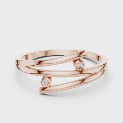 Isla Round Lab Grown Diamond Open Ring - Rose Gold video